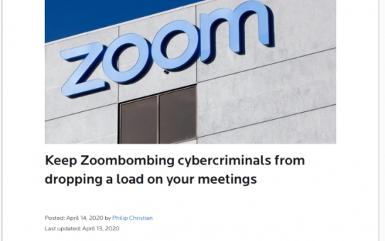 Stop Zoombombing cybercriminals