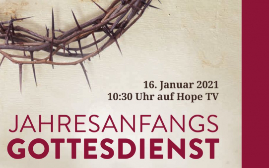 Rückblick Jahresanfang Gottesdienst am 16.01.2021