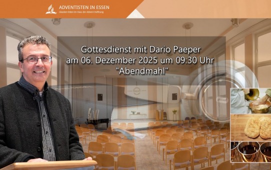 "Gott, der zweiten Chance" Abendmahlgottesdienst mit Dario Paeper am 06. Dezember 2025