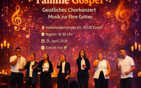 Ein Nachmittag voller Hoffnung: Christliches Chorkonzert mit Familie Gospel