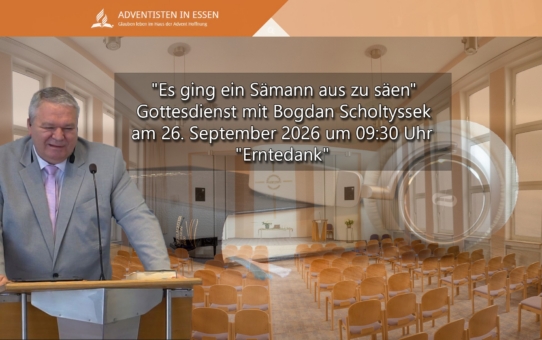 Livestream Gottesdienste – Adventisten in Essen